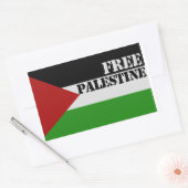 Vrij Palestina Rechthoekige Sticker (Envelop)