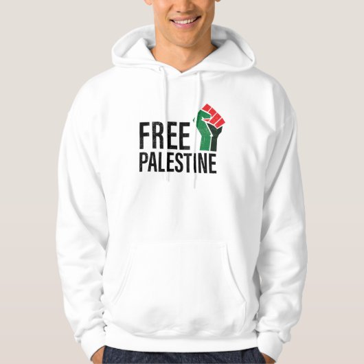 Vrij Palestina, red de mensheid, Solidariteit T-sh Hoodie (Voorkant)