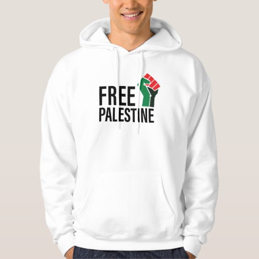 Vrij Palestina, red de mensheid, Solidariteit T-sh Hoodie (Voorkant)