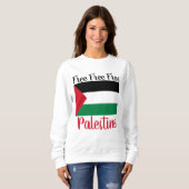 Vrij Palestina Red Gaza Trui (Voorkant volledig)