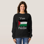 Vrij Palestina Red Gaza Trui (Voorkant volledig)