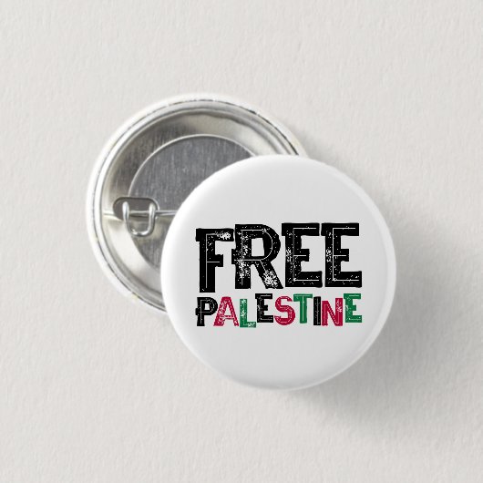Vrij Palestina Ronde Button 3,2 Cm (Voorkant /achterkant)