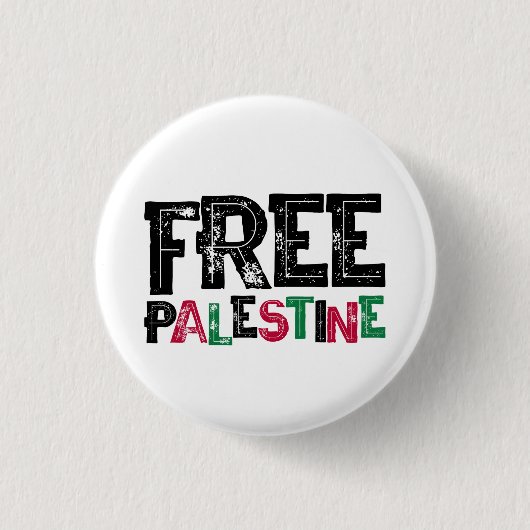 Vrij Palestina Ronde Button 3,2 Cm (Voorkant)