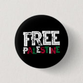 Vrij Palestina Ronde Button 3,2 Cm (Voorkant)