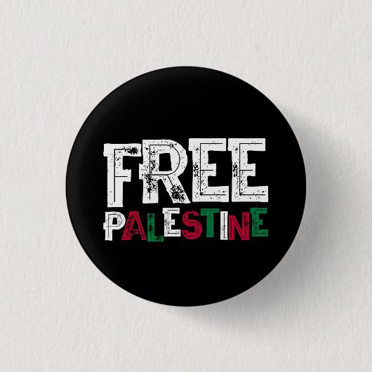 Vrij Palestina Ronde Button 3,2 Cm (Voorkant)
