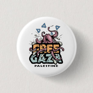 Vrij Palestina Ronde Button 3,2 Cm