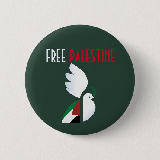 Vrij Palestina Ronde Button 5,7 Cm (Voorkant)