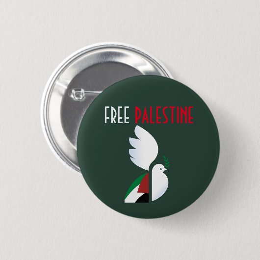 Vrij Palestina Ronde Button 5,7 Cm (Voorkant /achterkant)