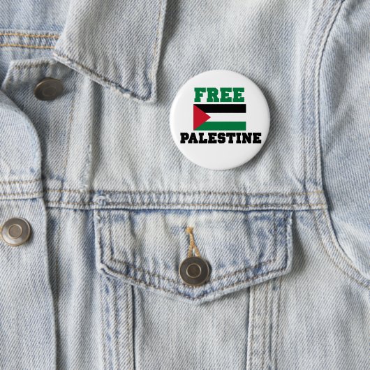 Vrij Palestina Ronde Button 5,7 Cm (In situ)