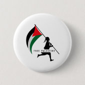 Vrij Palestina Ronde Button 5,7 Cm (Voorkant)