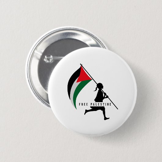 Vrij Palestina Ronde Button 5,7 Cm (Voorkant /achterkant)