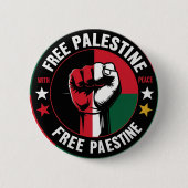 Vrij Palestina Ronde Button 5,7 Cm (Voorkant)