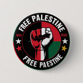 Vrij Palestina Ronde Button 5,7 Cm