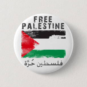 Vrij Palestina Ronde Button 5,7 Cm