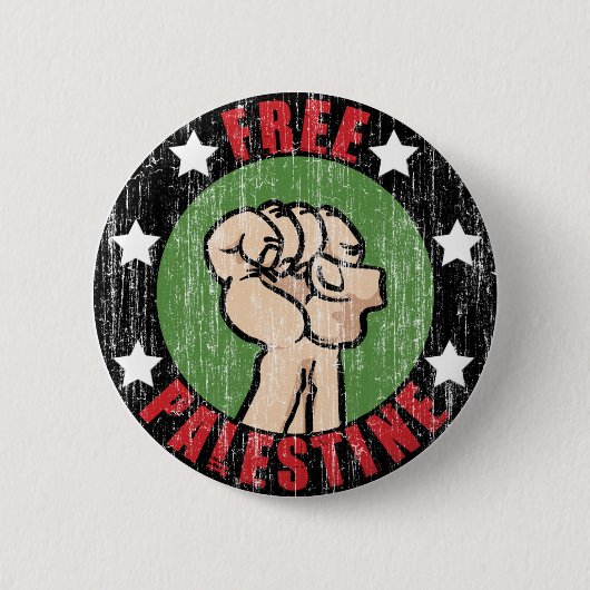 Vrij Palestina Ronde Button 5,7 Cm (Voorkant)