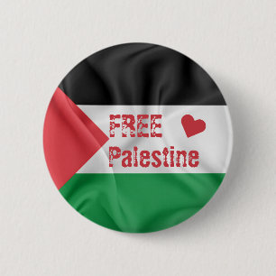 Vrij Palestina Ronde Button 5,7 Cm