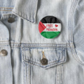 Vrij Palestina Ronde Button 5,7 Cm (In situ)