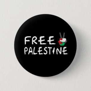 Vrij Palestina Ronde Button 5,7 Cm