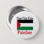 Vrij Palestina Ronde Button 7,6 Cm (Voorkant /achterkant)
