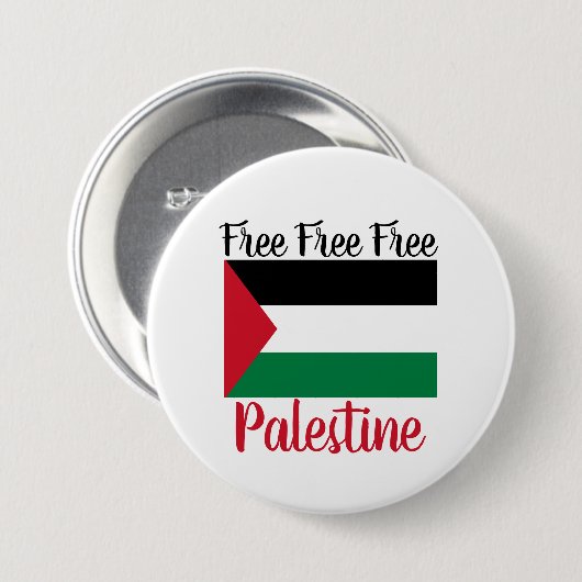 Vrij Palestina Ronde Button 7,6 Cm (Voorkant /achterkant)