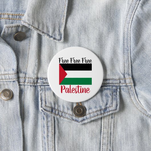 Vrij Palestina Ronde Button 7,6 Cm (In situ)