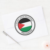 Vrij Palestina Ronde Sticker (Envelop)