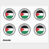 Vrij Palestina Ronde Sticker (Vel)