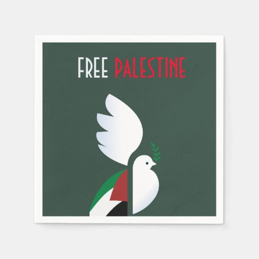 Vrij Palestina Servet (Voorkant)