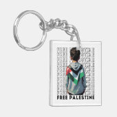 Vrij Palestina Sleutelhanger (Voorkant Links)