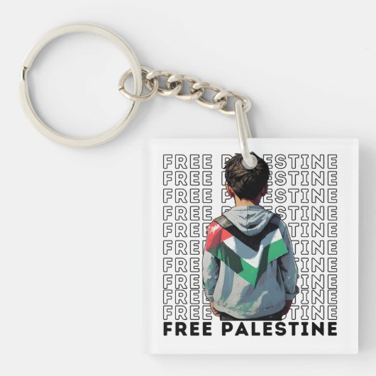 Vrij Palestina Sleutelhanger (Voorkant)