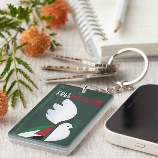 Vrij Palestina Sleutelhanger (Voorkant Rechts)