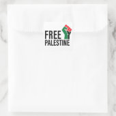 Vrij Palestina, Solidariteit met Palestina Vierkante Sticker (Tas)