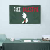 Vrij Palestina Spandoek (Beurs)