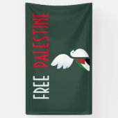 Vrij Palestina Spandoek (Verticaal)