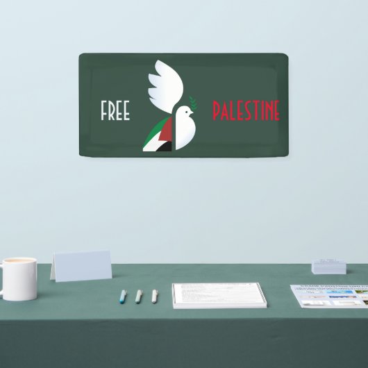 Vrij Palestina Spandoek (Beurs)