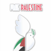 Vrij Palestina Sticker (Voorkant)