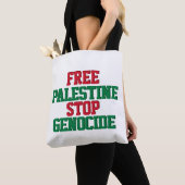 Vrij Palestina Stop Genocide Tote Bag (Dichtbij)