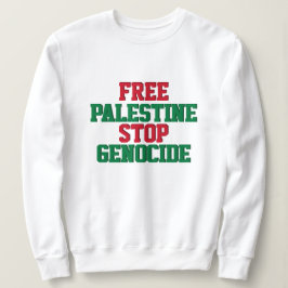 Vrij Palestina Stop Genocide Trui