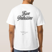 Vrij Palestina T-shirt (Achterkant)