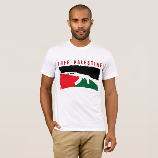 Vrij Palestina T-shirt (Voorkant volledig)