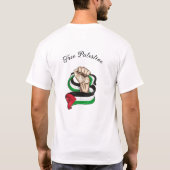 Vrij Palestina T-shirt (Achterkant)