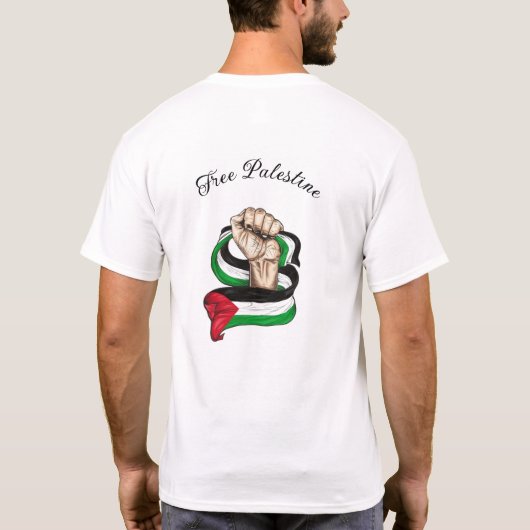 Vrij Palestina T-shirt (Achterkant)