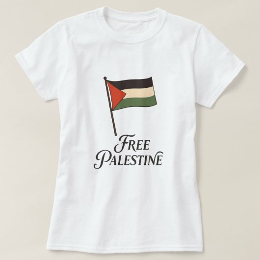 Vrij Palestina T-shirt (Design voorkant)