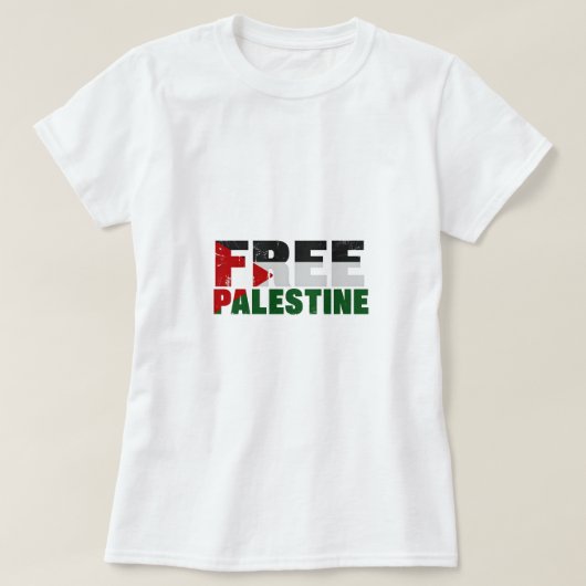 Vrij Palestina T-shirt (Design voorkant)