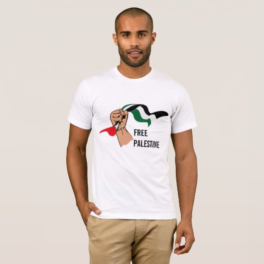 Vrij Palestina T-shirt (Voorkant volledig)