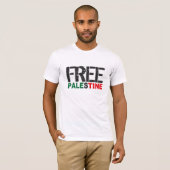 Vrij Palestina T-shirt (Voorkant volledig)