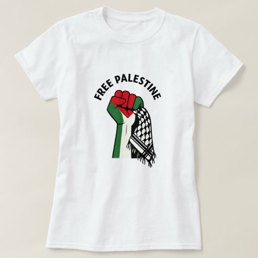 Vrij Palestina T-shirt (Design voorkant)