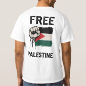 Vrij Palestina T-shirt (Achterkant)