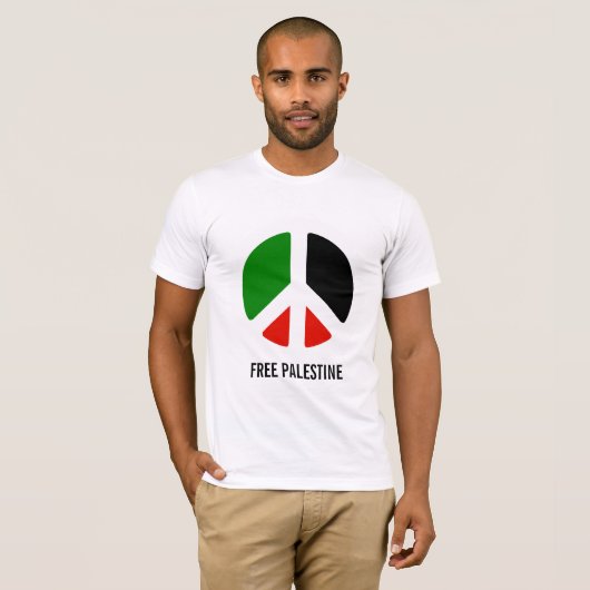 Vrij Palestina T-shirt (Voorkant volledig)