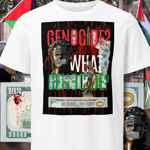 Vrij Palestina T-shirt Nee tegen genocide in Gaz